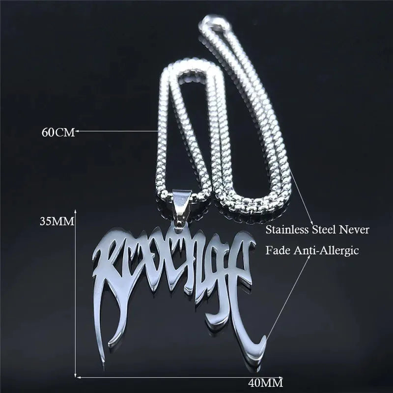 Xxxtentacion “revenge” pendant chain