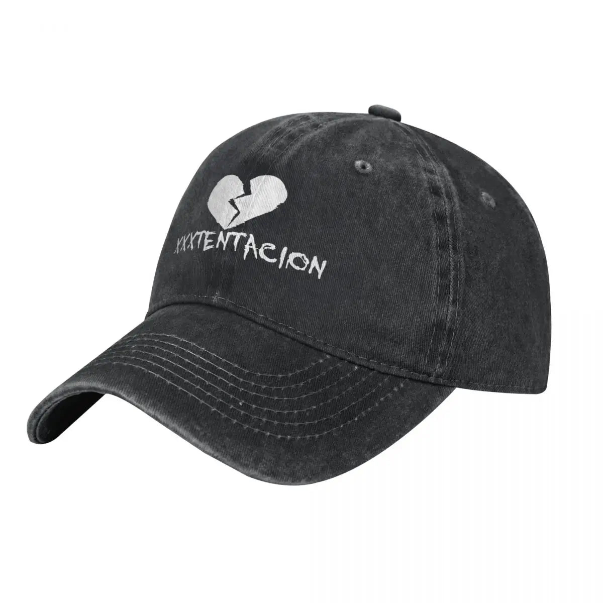 X-XXXTentacions USA Singer Washed Baseball Cap Heart Trendy Trucker Dad Hat Summer Couple Women Kpop Rock Sunscreen Snapback Cap